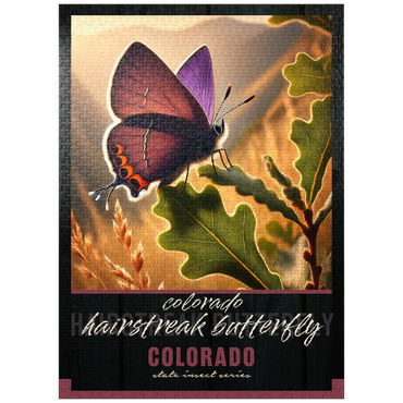 puzzleplate Colorado, Hairstreak Butterfly: State Insects Series 1000 Jigsaw Puzzle