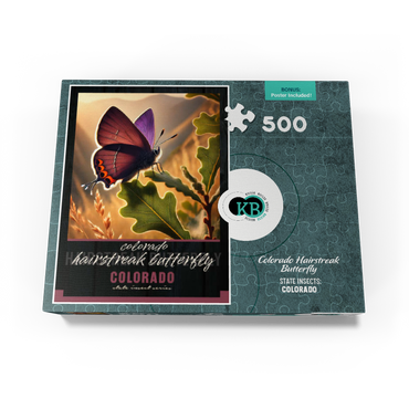 Colorado, Hairstreak Butterfly: State Insects Series 500 Jigsaw Puzzle box view3