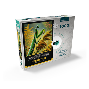 Connecticut, European Praying Mantis: State Insects Series 1000 Jigsaw Puzzle box view2