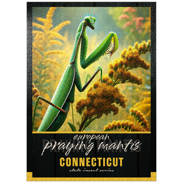 puzzleplate Connecticut, European Praying Mantis: State Insects Series 1000 Jigsaw Puzzle
