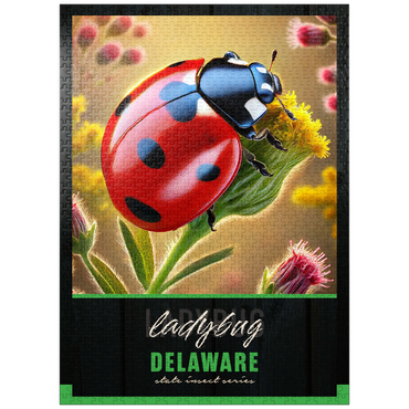 puzzleplate Delaware, Ladybug: State Insects Series 1000 Jigsaw Puzzle