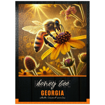 puzzleplate Georgia, Honey Bee: State Insects Series 1000 Jigsaw Puzzle