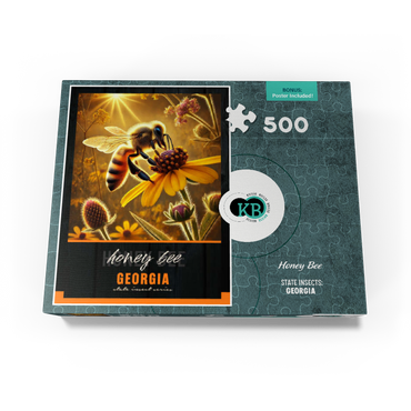 Georgia, Honey Bee: State Insects Series 500 Jigsaw Puzzle box view3