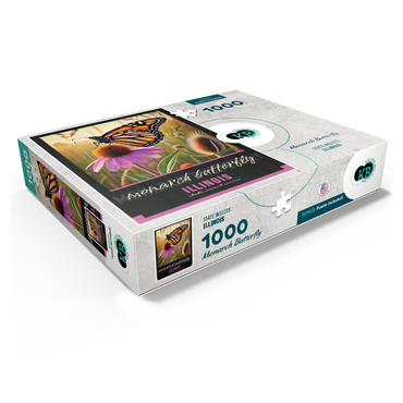 Illinois, Monarch Butterfly: State Insects Series 1000 Jigsaw Puzzle box view1
