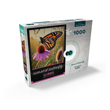 Illinois, Monarch Butterfly: State Insects Series 1000 Jigsaw Puzzle box view2