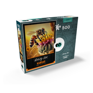 Kansas, Honey Bee: State Insects Series 500 Jigsaw Puzzle box view2