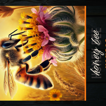 Kansas, Honey Bee: State Insects Series 500 Jigsaw Puzzle 3D Modell