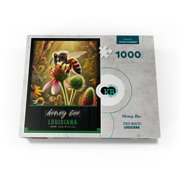 Louisiana, Honey Bee: State Insects Series 1000 Jigsaw Puzzle box view3