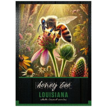 puzzleplate Louisiana, Honey Bee: State Insects Series 1000 Jigsaw Puzzle