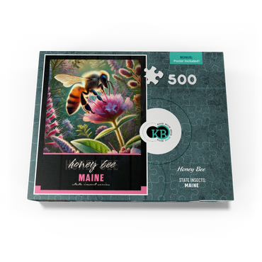Maine, Honey Bee: State Insects Series 500 Jigsaw Puzzle box view3