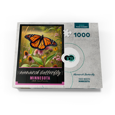 Minnesota, Monarch Butterfly: State Insects Series 1000 Jigsaw Puzzle box view3