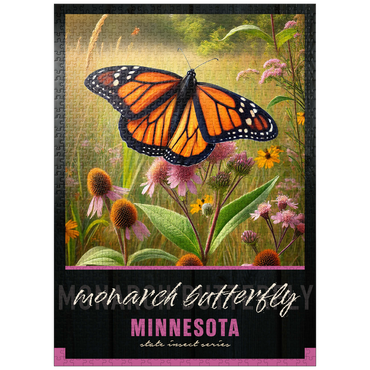 puzzleplate Minnesota, Monarch Butterfly: State Insects Series 1000 Jigsaw Puzzle