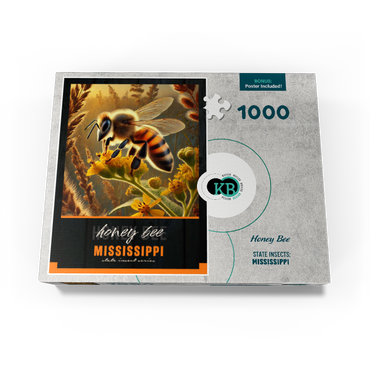 Mississippi, Honey Bee: State Insects Series 1000 Jigsaw Puzzle box view3