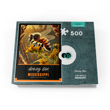 Mississippi, Honey Bee: State Insects Series 500 Jigsaw Puzzle box view3