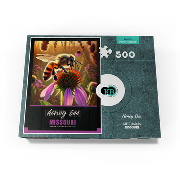 Missouri, Honey Bee: State Insects Series 500 Jigsaw Puzzle box view3