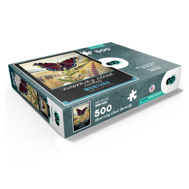 Montana, Mourning Cloak Butterfly: State Insects Series 500 Jigsaw Puzzle box view1
