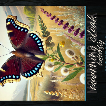 Montana, Mourning Cloak Butterfly: State Insects Series 500 Jigsaw Puzzle 3D Modell