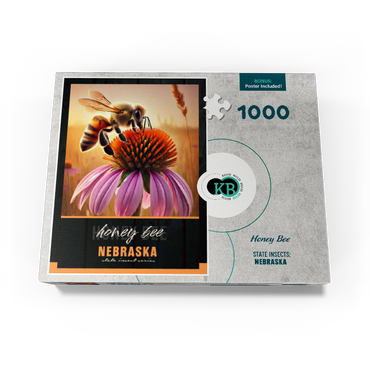 Nebraska, Honey Bee: State Insects Series 1000 Jigsaw Puzzle box view3