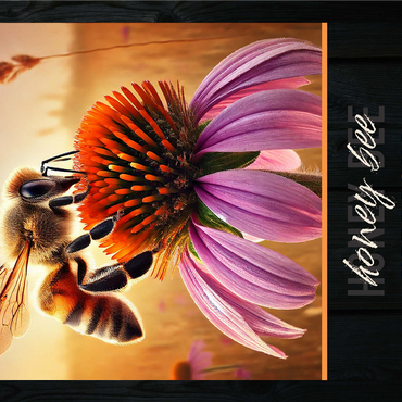 Nebraska, Honey Bee: State Insects Series 1000 Jigsaw Puzzle 3D Modell