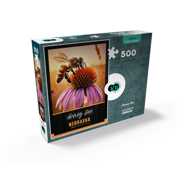 Nebraska, Honey Bee: State Insects Series 500 Jigsaw Puzzle box view2