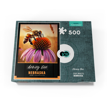 Nebraska, Honey Bee: State Insects Series 500 Jigsaw Puzzle box view3