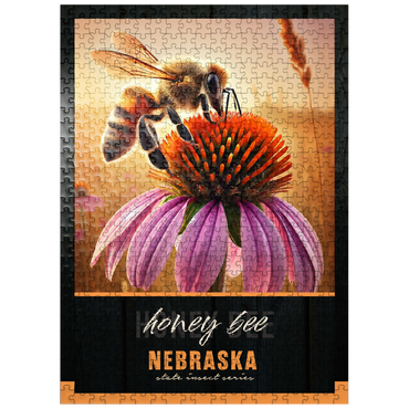 puzzleplate Nebraska, Honey Bee: State Insects Series 500 Jigsaw Puzzle