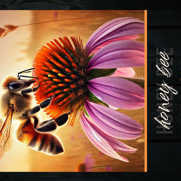 Nebraska, Honey Bee: State Insects Series 500 Jigsaw Puzzle 3D Modell