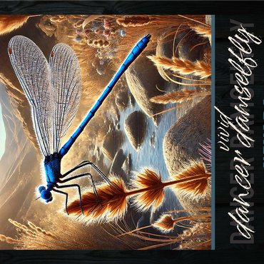Nevada, Vivid Dancer Damselfly: State Insects Series 1000 Jigsaw Puzzle 3D Modell