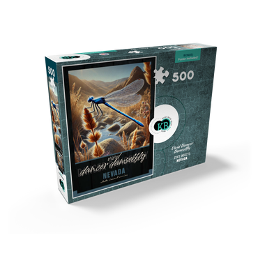 Nevada, Vivid Dancer Damselfly: State Insects Series 500 Jigsaw Puzzle box view2