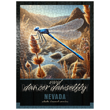 puzzleplate Nevada, Vivid Dancer Damselfly: State Insects Series 500 Jigsaw Puzzle