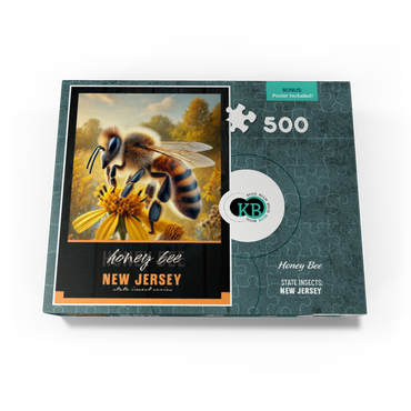 New Jersey, Honey Bee: State Insects Series 500 Jigsaw Puzzle box view3