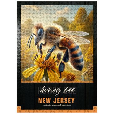 puzzleplate New Jersey, Honey Bee: State Insects Series 500 Jigsaw Puzzle