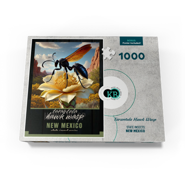 New Mexico, Tarantula Hawk Wasp: State Insects Series 1000 Jigsaw Puzzle box view3