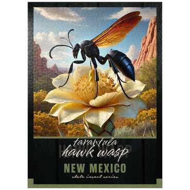 puzzleplate New Mexico, Tarantula Hawk Wasp: State Insects Series 1000 Jigsaw Puzzle