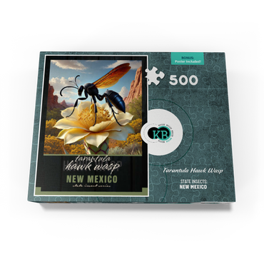 New Mexico, Tarantula Hawk Wasp: State Insects Series 500 Jigsaw Puzzle box view3