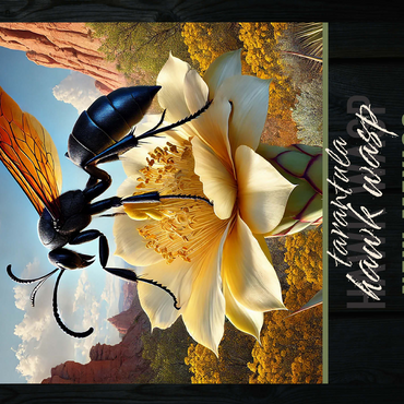 New Mexico, Tarantula Hawk Wasp: State Insects Series 500 Jigsaw Puzzle 3D Modell