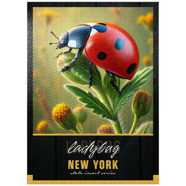 puzzleplate New York, Ladybug: State Insects Series 1000 Jigsaw Puzzle