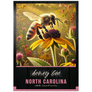 puzzleplate North Carolina, Honey Bee: State Insects Series 1000 Jigsaw Puzzle