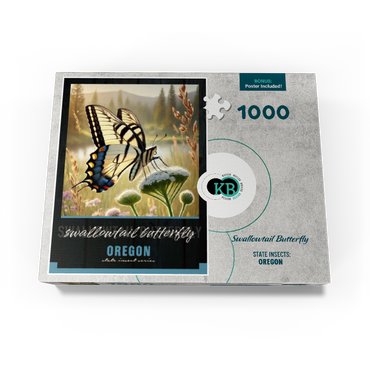 Oregon, Swallowtail Butterfly: State Insects Series 1000 Jigsaw Puzzle box view3