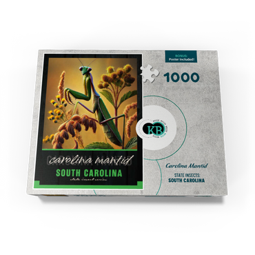 South Carolina, Carolina Mantid: State Insects Series 1000 Jigsaw Puzzle box view3