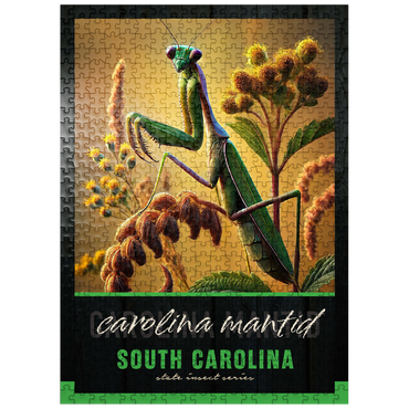 puzzleplate South Carolina, Carolina Mantid: State Insects Series 500 Jigsaw Puzzle