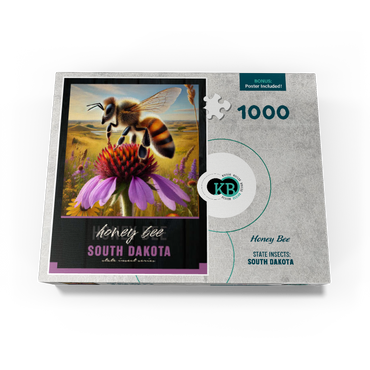 South Dakota, Honey Bee: State Insects Series 1000 Jigsaw Puzzle box view3