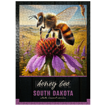 puzzleplate South Dakota, Honey Bee: State Insects Series 500 Jigsaw Puzzle