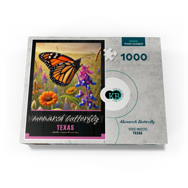 Texas, Monarch Butterfly: State Insects Series 1000 Jigsaw Puzzle box view3