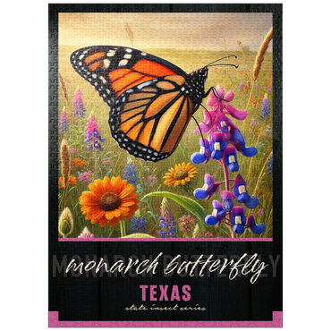 puzzleplate Texas, Monarch Butterfly: State Insects Series 1000 Jigsaw Puzzle
