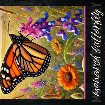 Texas, Monarch Butterfly: State Insects Series 1000 Jigsaw Puzzle 3D Modell