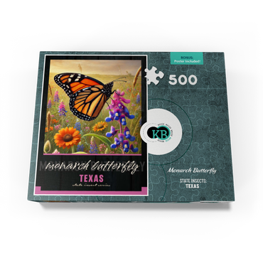 Texas, Monarch Butterfly: State Insects Series 500 Jigsaw Puzzle box view3