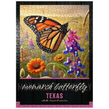 puzzleplate Texas, Monarch Butterfly: State Insects Series 500 Jigsaw Puzzle