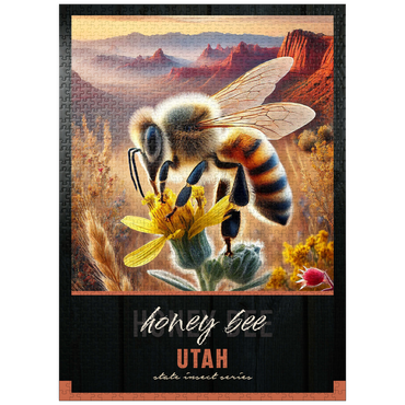 puzzleplate Utah, Honey Bee: State Insects Series 1000 Jigsaw Puzzle