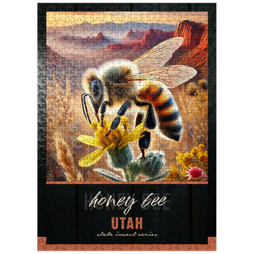 puzzleplate Utah, Honey Bee: State Insects Series 500 Jigsaw Puzzle